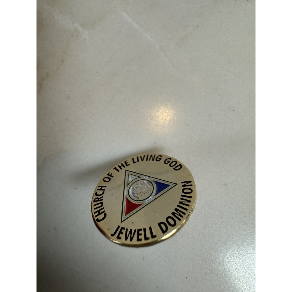 Church of the Living God Jewell Dominion Enamel Lapel Pin Robin Products - Picture 2 of 8